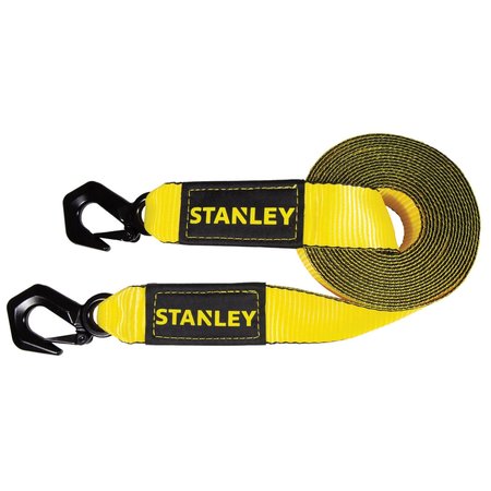 Stanley 30' x 2 in Tow Strap, 9000 lb, Tri-Hook S1053
